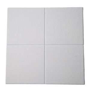 Panneaux acoustiques blancs 12 pièces bord biseauté haute densité pour la décoration murale et le traitement acoustique - Neuf