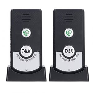 LETNERNY-Système De Sonnette D' Sans Fil Longue Portée, Vocal Bidirectionnel, Étanche, Indicateur Led, Batterie Rechargeable, Matériau Abs, Modèle H8 - Neuf