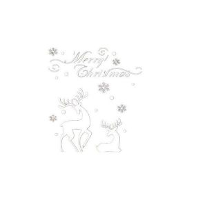 DLX0984 Autocollants muraux &agrave; motif d'&eacute;lan de No&euml;l pour d&eacute;coration de fen&ecirc;tre - Neuf