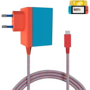 Charger for Switch/Switch Lite/Switch OLED/Switch Dock/,Quick Charge Type-C AC Adapter with Power Supply by 5V/1.5A,15V/2.6A TV Mode Support and Dock&Pro Controller,Colour - Neuf