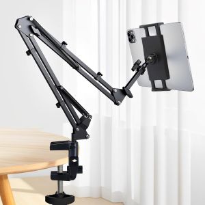 KALANKA-Trépied Téléphone, Suppoet de Téléphone Portable Trépied Réglable, Pied Telephone Portable Rotatif à 360 Degrés, Support Telephone Lit Long Bras pour Diffusion en Direct, Enregistrement Vidéo - Neuf