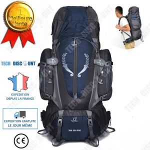 Sac &agrave; dos de randonn&eacute;e - TD&reg; - 85L - Nylon - Bleu fonc&eacute; - Usage intensif - Neuf