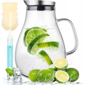 Pichet En Verre R&eacute;sistant &Agrave; La Chaleur 2 L - Neuf