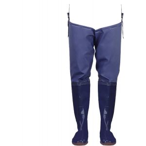 Cuissardes De P&ecirc;che Pour Femme, Cuissardes Avec Bottes, Pantalon Imperm&eacute;able Pour La Chasse Au Canard, Chaussures De Camping Bleues, Voir La Description - Neuf