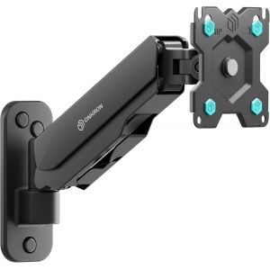 VornixorSarlshop-Support Ecran PC Mural pour 13"" - 34"" Moniteur & TV, Bras Ecran PC Poids de 8 kg, Support Mural Ecran PC VESA 75x75-100x100, Bras Articul&eacute; &Eacute;cran, Support &Eacute;cran Ressort &agrave; Gaz Noir G12 - Neuf