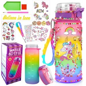 ERYI-Licorne Bricolage Gourde Fille Diy Gourde Isotherme Bouteille Kit De Loisir Créatif Enfant Jeux Créatif Fille 6 7 8 9 10 Ans Pour Idée Cadeau Noël Extérieur Jeux Enfant 2 3 4 5 6 Ans - Neuf