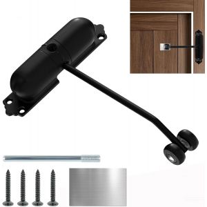 Sept-Ferme Porte Automatique, Groom Fermeture Porte À Ressort Réglable, Réglable Ferme-Porte Pour Interieur Et Extérieures, Porte Closers Pour Maison, Bureau, Hôtel (Max 40kg) - Neuf