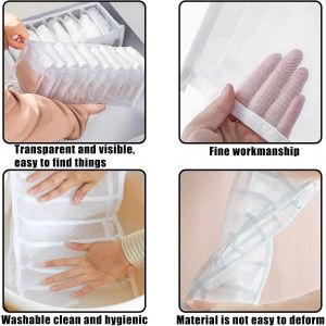 2Pcs Organisateur de Tiroir Pliable,Boite Rangement sous vetement,Rangement Tiroir Organisateur pour Chaussettes,Sous V&ecirc;tements,V&ecirc;tements de B&eacute;b&eacute;,Cravates - Neuf