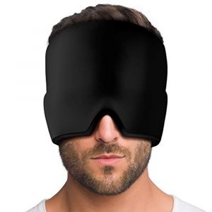 Noir Migraine Cap - Réutilisable De Migraines Et De Maux De Tête Masque, Gel Ice Pack, La Migraine Masque Pour Les Sinus Et La Pression, De Gel Froid Compresser Le Sac De La Migraine, De La Pac - Neuf