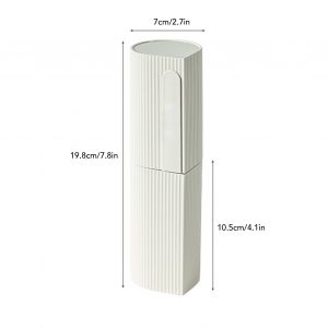 Ensemble De Gobelets Pour Brosse à Dents De Voyage, BoîTe De Rangement Portable LéGèRe Pour Dentifrice Et Brosse à Dents, Blanc - Neuf