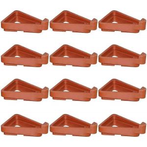 12 Pcs Pieds De Pot De Plante,Élévateurs De Pot De Fleur Invisibles Pieds Triangulaires Élévateurs Pour Gard Intérieur Et Extérieur - Neuf