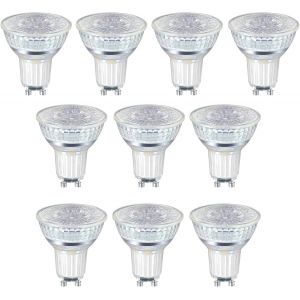 Cheng-Ampoule Gu10 Led, 2.4w &Eacute;quivalent &Agrave; 35w Halog&egrave;ne, 2700k Blanc Chaud 230 Lm, Ampoules Spot Led Gu10 En Verre, 36&deg; Angle De Faisceau &Eacute;troit, Lot De 10 - Neuf