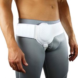 Hernie Inguinale Ceinture Pour Les Hommes, Réglable Médical Une Hernie De La Garde À Gauche Ou À Droite Pour Inguinale, Des Hernies De L'aine Blanc - Neuf
