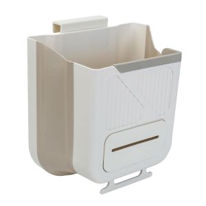 Poubelle Cuisine, 10l Poubelle Pliante Suspendue, Poubelle De Cuisine, Poubelle Suspension Murale, Conteneur Pliant Pour La Porte D'armoire Chambre Automobile Camping - Neuf