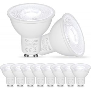 Ampoules Gu10 Led, Ampoule 6w 480 Lumen (Equivalent 60w) Pour Lampes Gu10, 6000k Blanc Froid Convient Pour Le Salon, Chambre, Cuisine, Non-Dimmable, Lot De 10 - Neuf