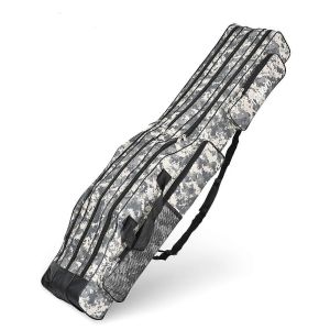 3 Couches De Pêche Pôle Sac - Portable Oxford Pliage De La Tige Étui Pour Moulinet De Pêche Et De S'attaquer De Stockage, 120cm Taille - Neuf