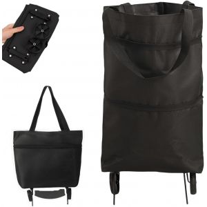 Sjzg-Chariot De Courses, Sacs De Courses Pliable Avec Roulettes Sacs &Agrave; Roulettes Sac &Agrave; Provisions 2 En 1 Shopping Trolley Sacs Pour Le Shopping Pour Supermarch&eacute; &Agrave; Domicile Courses Quotidiennes - Neuf