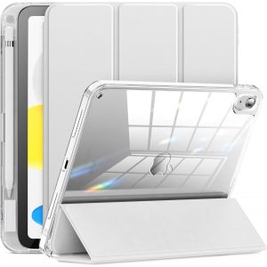 Subzonal-Coque Pour Ipad (A16) 11&egrave;me G&eacute;n&eacute;ration 11 Pouces 2025/Ipad 10&egrave;me G&eacute;n&eacute;ration 10,9 Pouces 2022, &Eacute;tui Housse De Protection Transparent Total Avec Porte Pencil, R&eacute;veil/Sommeil Auto (Argent) - Neuf