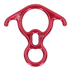 Descendeur En Alliage D'aluminium, Force De Traction 40 Kn, Plaque De Fixation En Forme De Corne De Bouf Pour Equipement De Securite, Rouge - Neuf