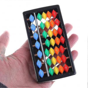 Mini boulier en plastique Arithmétique 7 chiffres Enfants Maths Abacus Jouets éducatifs - Neuf