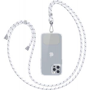 KAL-Chaîne De Téléphone Portable Universelle À Bandoulière U2013 Compatible Avec N'Importe Quel Téléphone Portable Et Smartphone, Chaîne À Bandoulière, Étui Avec Cordon - Neuf