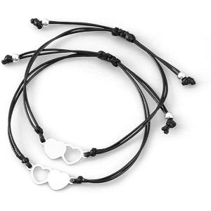 Lot De 2 Bracelets D'amiti&eacute;, Bracelets &Agrave; Souhaits, Bracelets &Agrave; Distance, Cadeaux Pour Meilleur Ami, Pour Hommes, Soeurs, Femmes, Adolescents - Neuf