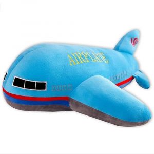 Avion En Peluche, Jouet Miniature D'avion De 40 Cm, Coussin En Forme D'avion Bleu Pour La D¿¿Coration De Chambre D'enfant - Neuf