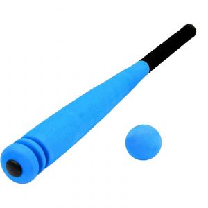 Batte De Baseball En Mousse, Legere Et Souple, Avec Balle, Bleue, Pour Enfants De 5 A 7 Ans, Utilisation Interieure Et Exterieure. - Neuf