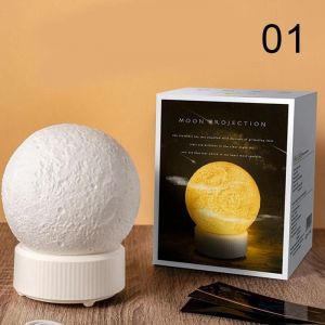 Bluetooth Bo&icirc;te &Agrave; Musique Veilleuse Sommeil Confort Machine Lune Veilleuse Projecteur 01 - Neuf