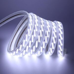 Ruban Led 1m,Bande Led,320 Leds/M Lumineux Bandeau Led,Lumineux Bandeau Led 220v Ac 2835 Ip68 Étanche 900lm,Led Strip Light Lumineux Bandeau,Led De Cuisine,Câble,Lumières Led Blanc - Neuf