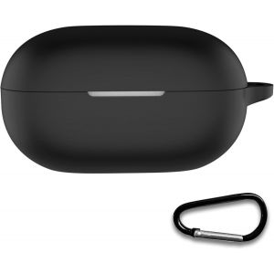 KAL-Coque Silicone Pour Beats Solo Buds Coque De Protection Avec Mousqueton, Coque Fine Et Douce, Fine, Résistante Aux Chocs U2013 Noir - Neuf