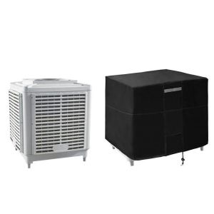 Housses de climatiseur noires carrées pour climatiseur central extérieur, imperméables, anti-poussière et coupe-vent, durables - Neuf