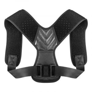 Correcteur De Posture Dorsal Noir 1 Unité (M) Pour Homme/Femme, Ceinture Dorsale Réglable Pour Un Soutien Du Dos Droit, De La Colonne Vertébrale, De La Cyphose Et Du Cou. Gratuit. - Neuf