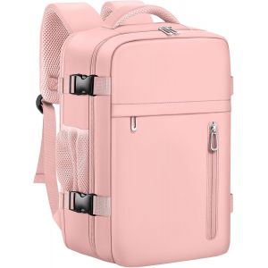 KALANKA-Bagage Cabine 40 x 20 x 25 pour Ryanair, Sac à Dos de Voyage Bagage à Main Avion Sac à Main Sous le Siège Valise Décontracté École Bureau Sac Ordinateur Portable -Rose - Neuf