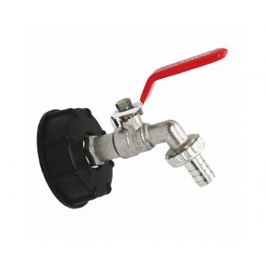 Adaptateur de réservoir IBC vers connecteur 1/2"" pour tuyau d'arrosage - Robinet en laiton avec raccord rapide pour robinet d'eau - Neuf
