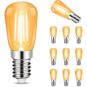 Ampoule Led E27 Vintage Edison - 4w Blanc Chaud 2200k Ampoule Led R&eacute;tro Filament D&eacute;corative Verre Ambr&eacute; Bulb Int&eacute;rieur Non-Dimmable, Equivalent &Agrave; Ampoule Incandescente 40w, Lot De 6 (A60) - Neuf