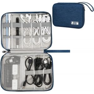 Sac &Eacute;lectronique Multifonctionnel Sac C&acirc;ble Portable &Eacute;tanche Pochette Rangement Accessoires Sacoche Organisateur Universelle Pour Cl&eacute; Usb, Carte M&eacute;moire, Chargeur, Power Bank,1 Paquet - Neuf