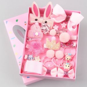 Lot De 18 Barrettes À Cheveux Roses Pour Petites Filles, Accessoires Pour Cheveux Pour Bébés Filles, Tout-Petits, Enfants, Comme Cadeau D'anniversaire, De Noël Ou De Fête Des Enfants - Neuf