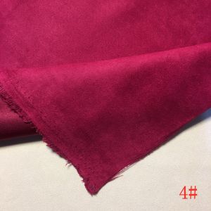 Tissu En Daim De Cryptage Polyester,Housse De Canapé En Peau De Daim Cinq Satinées,Housse De Siège De Voiture,Rideau À Rabat En Fourrure,Tissu À Coudre Pour Vête - Type [Cherry Red-4]-100cm X 150cm - Neuf