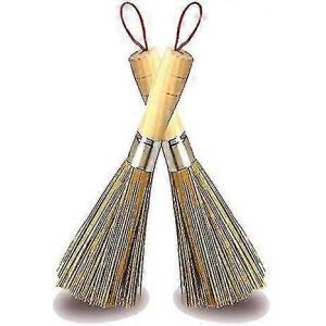 Paquet De 2 Fouet De Nettoyage Bambou Naturel Traditionnel Brosses De Wok Vaisselle Ustensiles De Cuisine Bambou Naturel Traditionnel - Neuf