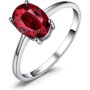 Tianyi-Bague Ovale Naturelle Améthyste Grenat Péridot Citrine Topaz Anneau Pour Femme, Argent 925 Plaqué Or Jaune Plaqué Or Rose, Bague De Fiançailles Mariage Promise,Bijoux Cadeau Anniversaire - Neuf