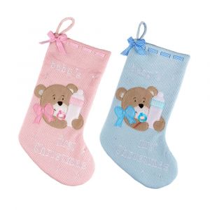 Pack de 2 Mignon petit &eacute;l&eacute;phant en bas de No&euml;l sac cadeau enfants - Neuf
