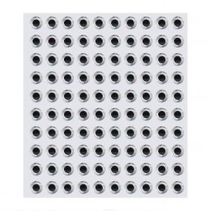 100 X Oeil De Gabarit De P&ecirc;che Holographique Adh&eacute;sif Pour La Fabrication D'app&acirc;ts (Argent,8mm) - Neuf