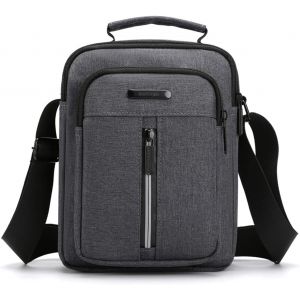 Petit Sac Bandoulière Homme Sacs à Bandoulière Sacoche Sac Porté épaule Shoulder Bag pour Téléphone Portable pour Voyage, Randonnée et Sports D'extérieur (Noir Sac Bandoulière) - Neuf