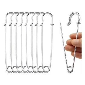 50pcs Épingles À Sûreté Trombone Bricolage Outil De Coudre Aiguilles En Métal Argenté - Neuf