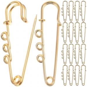 50pcs Broche R&eacute;sultats &Eacute;pingles De S&eacute;curit&eacute; Aiguilles Avec Trous &Eacute;pingles En M&eacute;tal Broche Pour Bricolage - Neuf