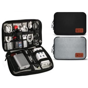 Organiseur de c&acirc;bles de voyage - Sac de rangement pour c&acirc;bles de donn&eacute;es et accessoires &eacute;lectroniques - Neuf