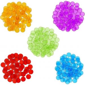 150 Pi&egrave;ces Couleur Plastique Comptage Jetons Poker Jetons pour Bingo Game Cartes Accessoires pour Apprendre Les Calculs Math&eacute;matiques Et Compter - Neuf