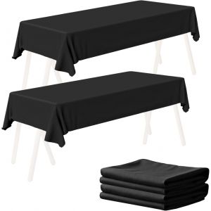 Sjzg-Lot De 2 Nappes De Table À Bière 100 X 250 Cm Nappe Pour Table À Bière, Housses De Table À Bière, Housses Rectangulaires, Lavables - Neuf