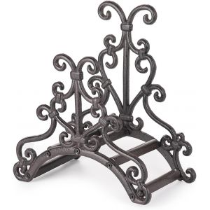 Ulteronixshop-Support de tuyau de jardin en fonte robuste &iquest; Support mural pour tuyau d'arrosage &iquest; Grand espace de rangement pour tuyau d'arrosage &iquest; Support de tuyau en m&eacute;tal pour int&eacute;rieur et ext&eacute;rie - Neuf